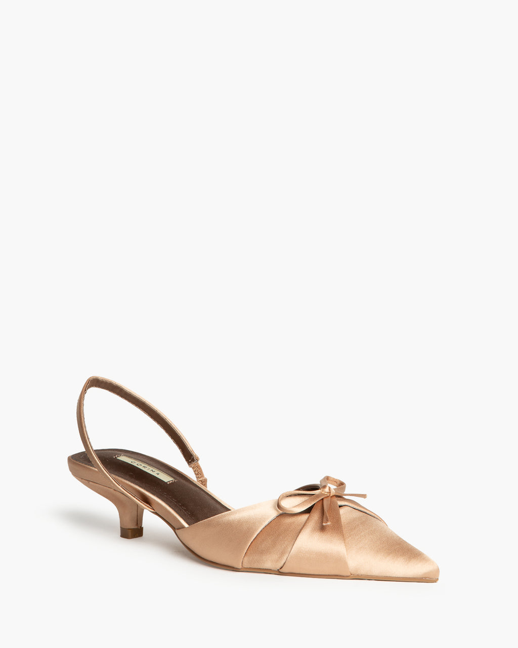 Slingback Satín Camel M5312