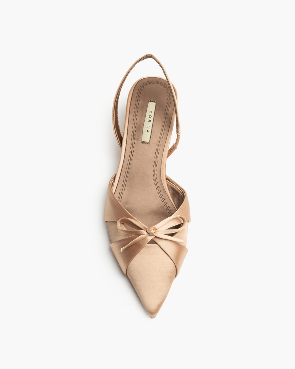 Slingback Satín Camel M5312