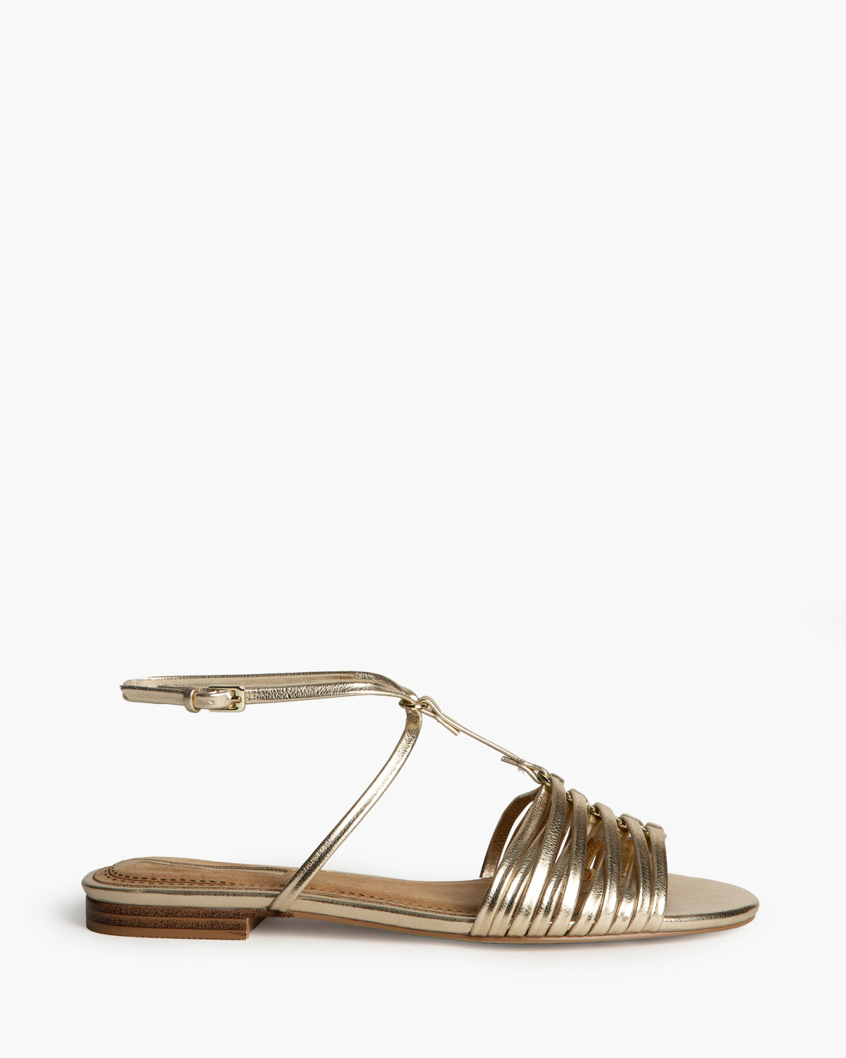 Sandalia Tiras Oro M5445