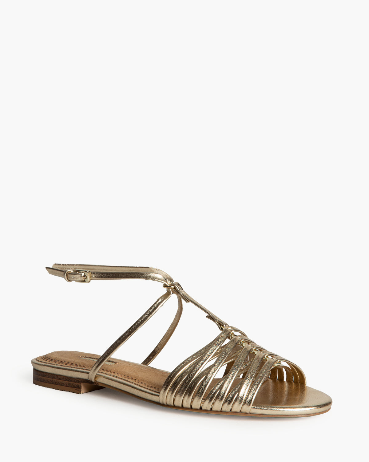 Sandalia Tiras Oro M5445