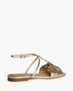 Sandalia Tiras Oro M5445