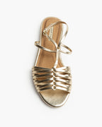 Sandalia Tiras Oro M5445