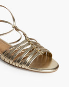 Sandalia Tiras Oro M5445